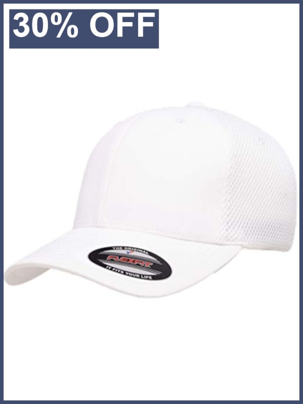 Flexfit Unisex Mesh Fitted 2-Tone Trucker Hat One Size Breathable